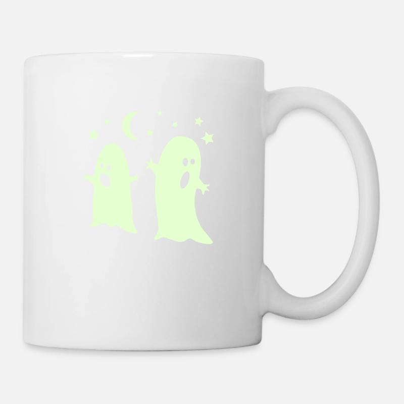 glow in the dark ghosts - Tasse - Weiß