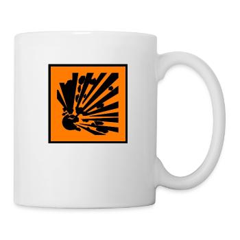 explosions gefahr - Tasse - Weiß - Rechts