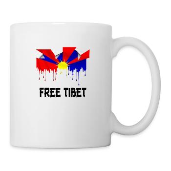 free tibet t-shirt - Mug - white - Right