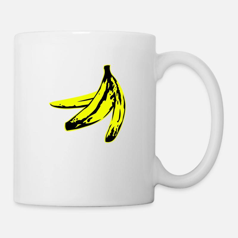 warholish banana peel - Tasse - Weiß
