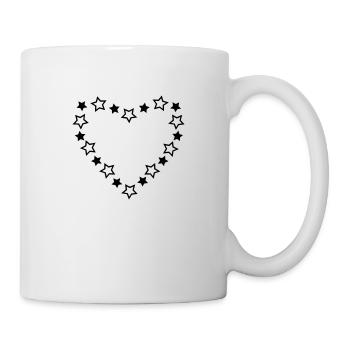 Stern-Herz! - Tasse - Weiß - Rechts