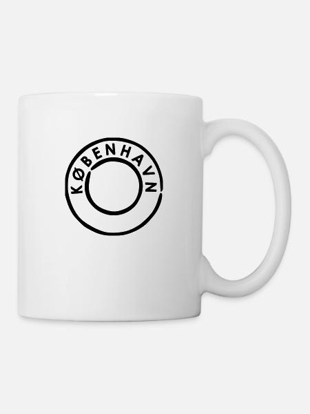 Kobenhavn Kopenhagen Poststempel - Tasse - Weiß