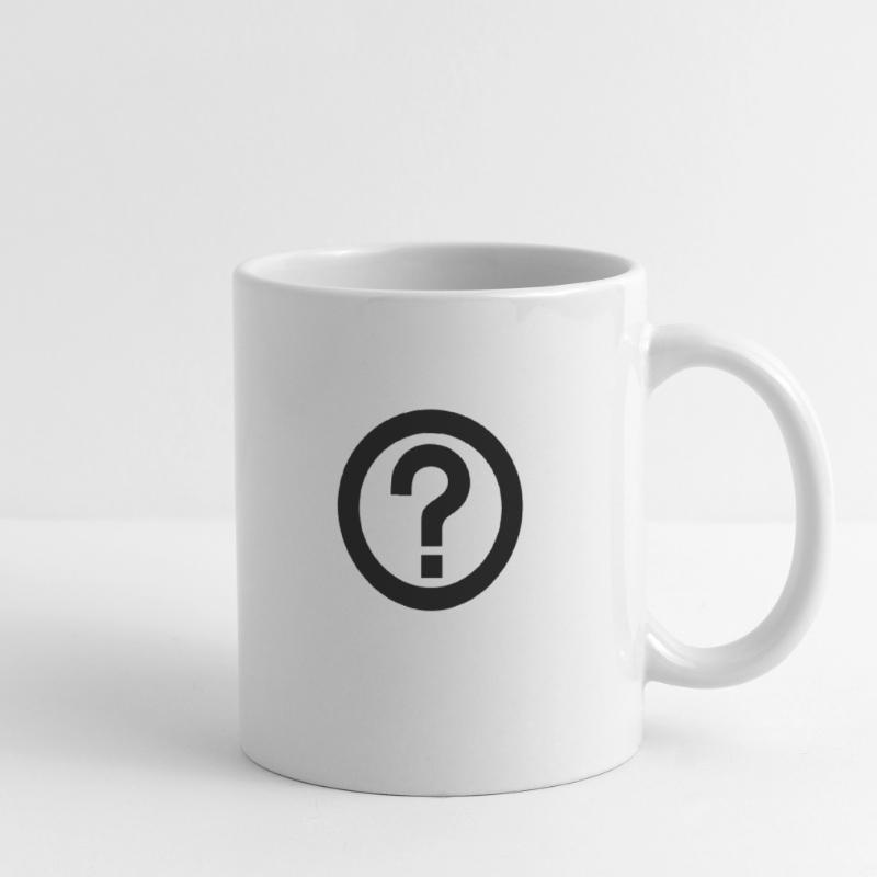 Point d'interrogation,Phrase interrogative Mug blanc