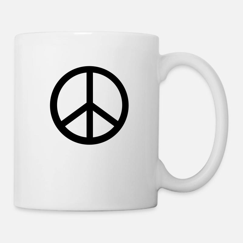 Peace - Tasse - Weiß