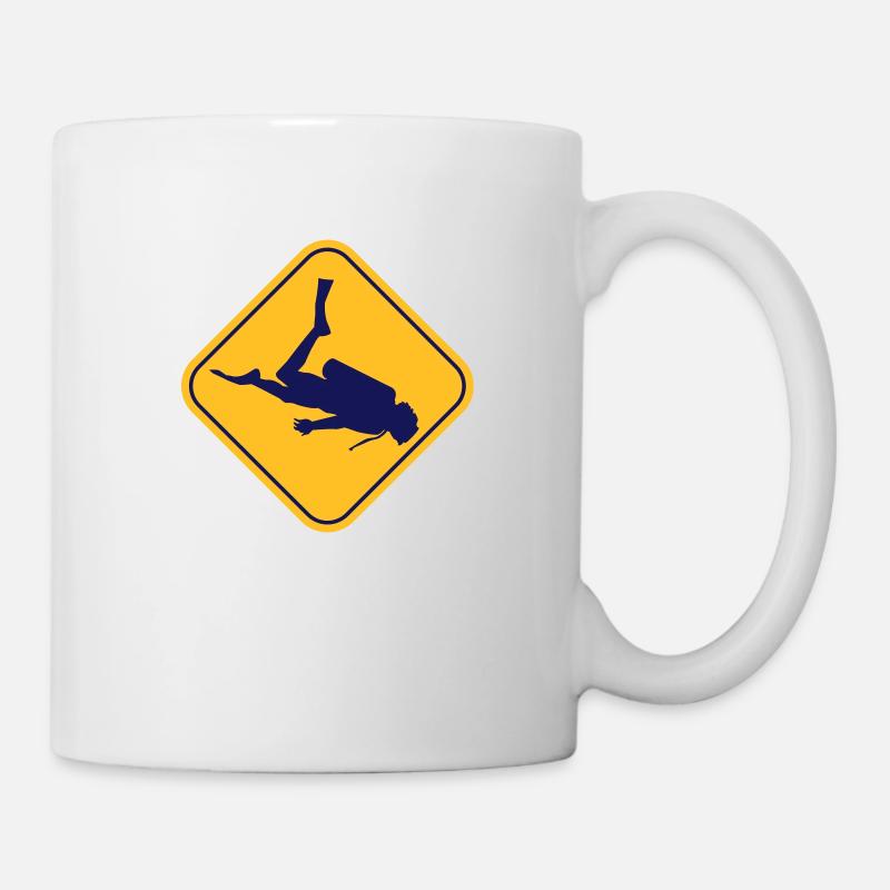 Plongeur - Mug blanc - blanc