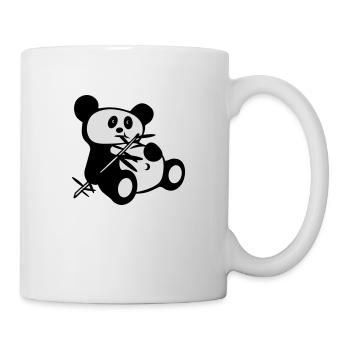 lazy panda - Mug blanc - blanc - Droite
