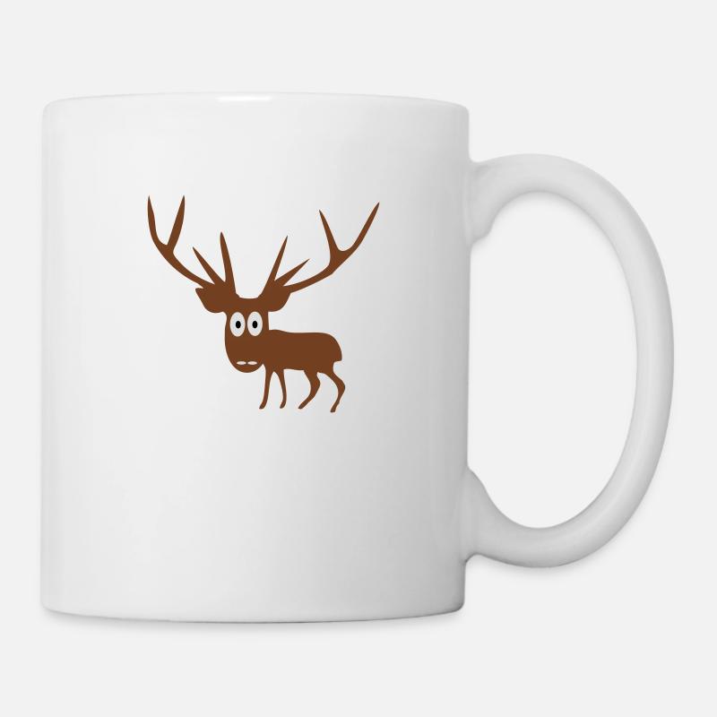 Hirsch - Tasse - Weiß