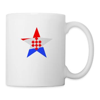 Kroatien Stern - Tasse - Weiß - Rechts