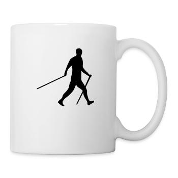 Nordic Walker - Wandern - Spazieren - Tasse - Weiß - Rechts