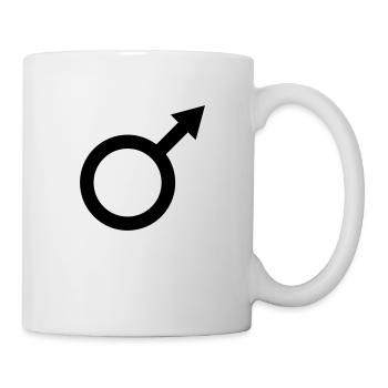 Mann - Tasse - Weiß - Rechts