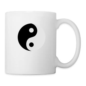 Ying et Yang - Mug blanc - blanc - Droite