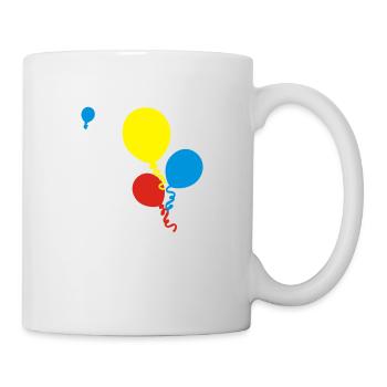 ballons - Tasse - Weiß - Rechts