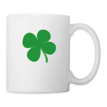 Irish Shamrock Symbol - Tasse - Weiß - Rechts