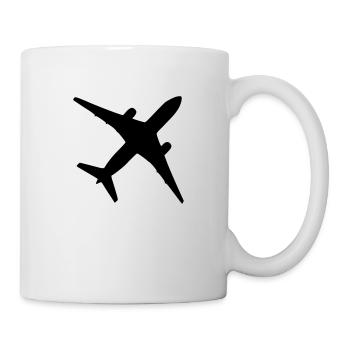 Flugzeug - Tasse - Weiß - Rechts