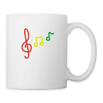 Noten - Tasse - Weiß - Rechts