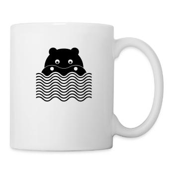 Das Nilpferd - Tasse - Weiß - Rechts