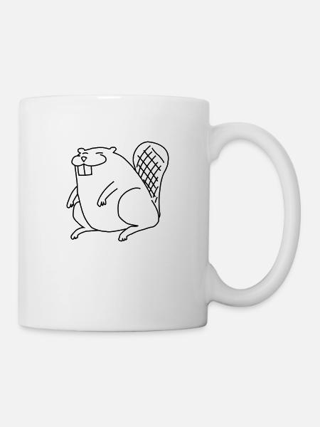 Trash Beaver - Tasse - Weiß