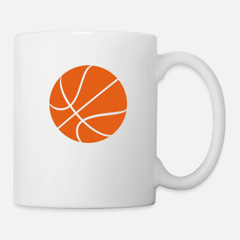 ballon de basket - Mug blanc - blanc