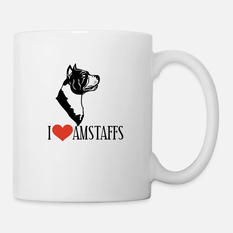 americanstaffy0d - Mug blanc - blanc