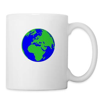 earth 2col - Tasse - Weiß - Rechts