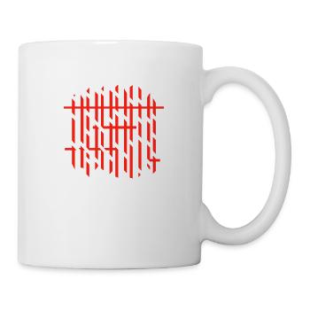 background lines v4 (© alteerian) - Tasse - Weiß - Rechts