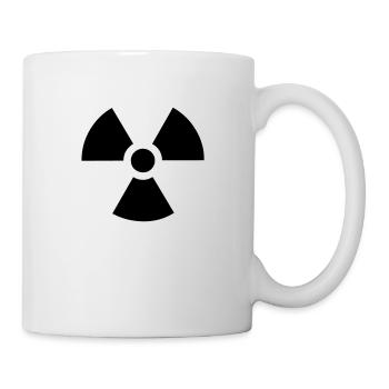 Atom - radioaktiv - Tasse - Weiß - Rechts