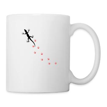 Gecko - Tasse - Weiß - Rechts