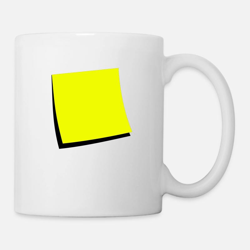 sticky note - add text - Mug blanc - blanc