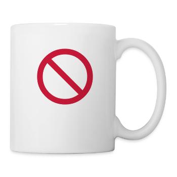 no - prohibited - banned - Mug - white - Right
