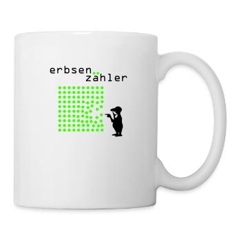 Erbsenzähler - Tasse - Weiß - Rechts