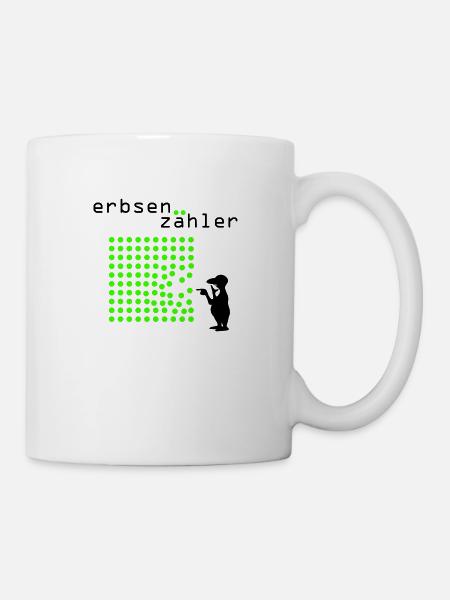 Erbsenzähler - Tasse - Weiß