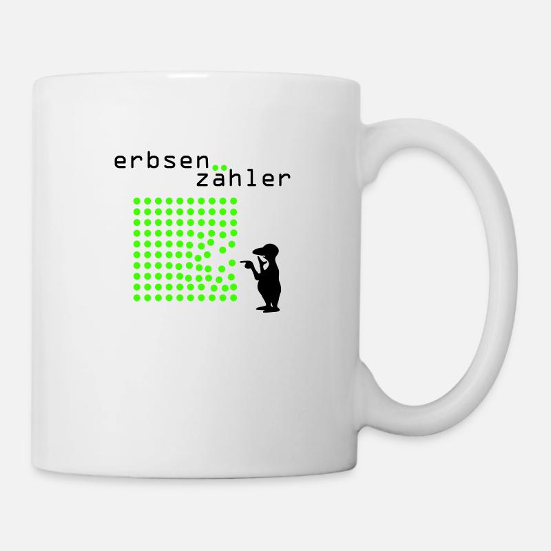 Erbsenzähler - Tasse - Weiß