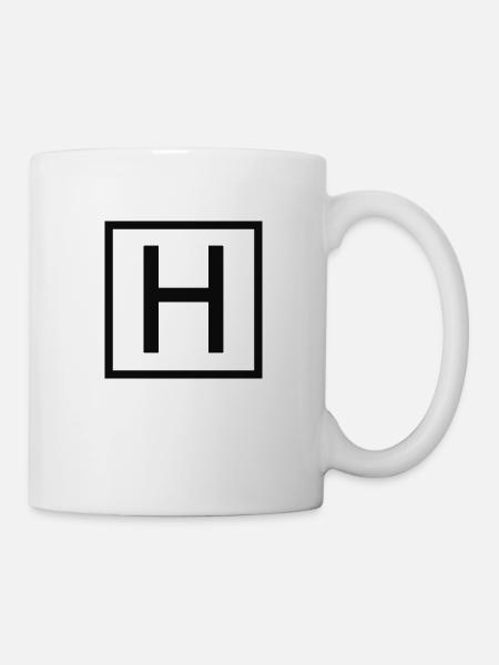 H - Tasse - Weiß