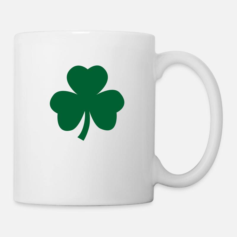 Kleeblatt - Tasse - Weiß