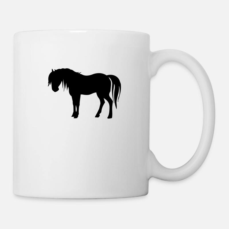 horses - Mug - white