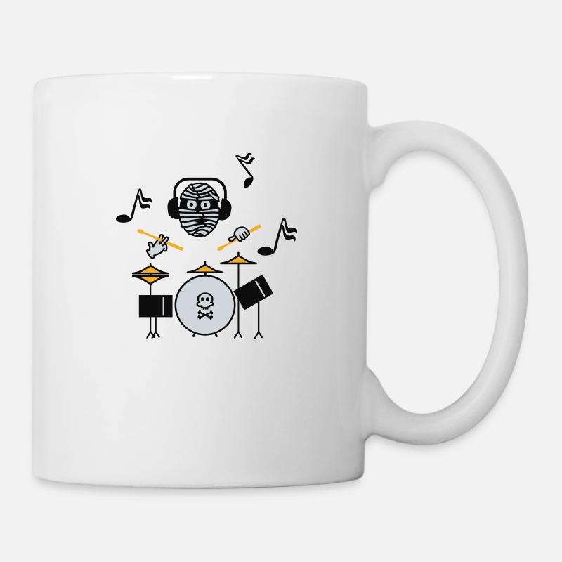 Mummy drummer / Mumien-Drummer (3c) - Mug - white