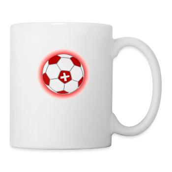 Football Switzerland (Schweiz, Ball) - Tasse - Weiß - Rechts