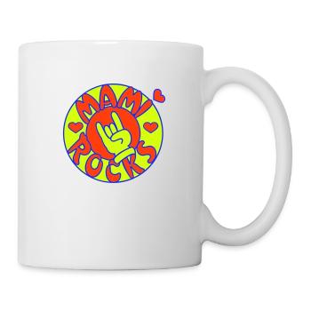 mami rocks (Kreis, 3c) - Tasse - Weiß - Rechts
