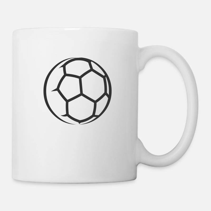 fussball_ball_newstyle - Mug blanc - blanc
