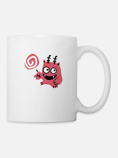 Lolli-Monster - Tasse - Weiß