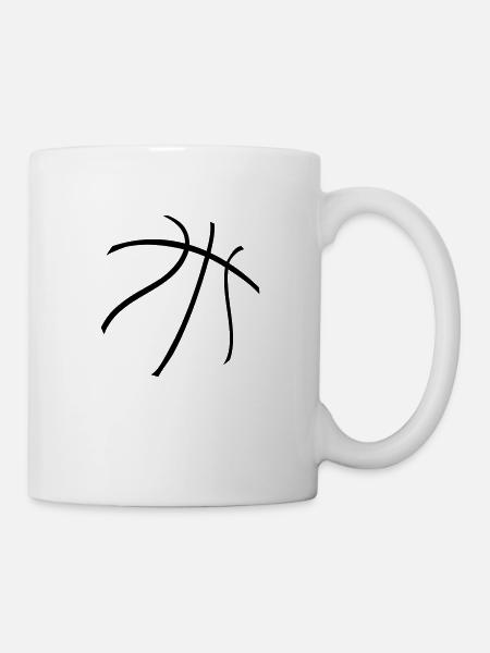 basketball - Mug blanc - blanc