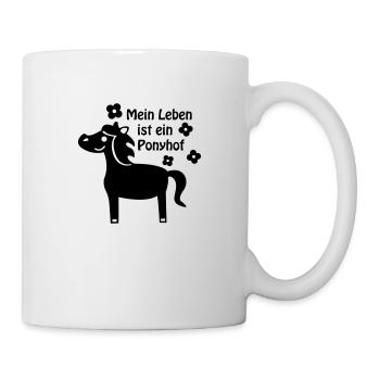 Life is pony / horse pony - Mug - white - Right