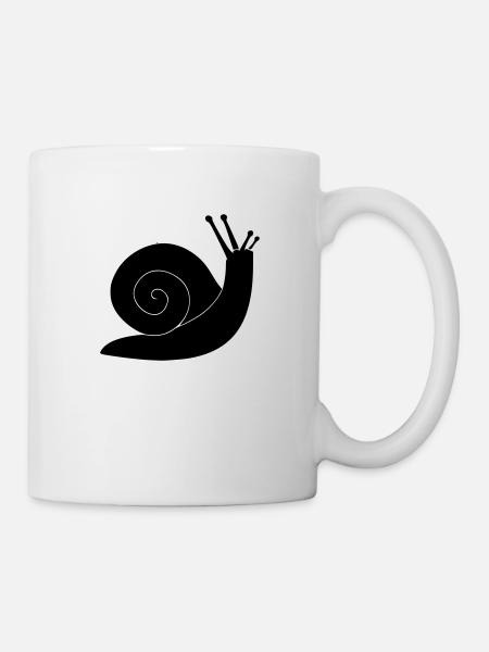 schnecke - Tasse - Weiß