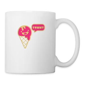 glace - glace - été - Mug blanc - blanc - Droite