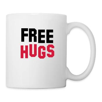 free hugs - Mug blanc - blanc - Droite