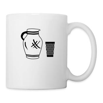 Bembel und Geripptes - Tasse - Weiß - Rechts