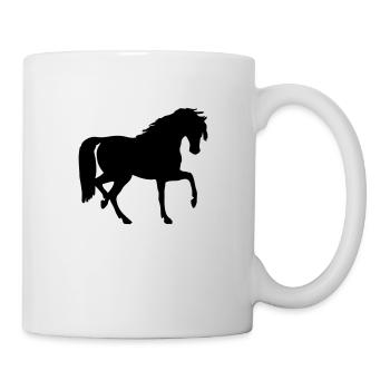 Pferd - Tasse - Weiß - Rechts