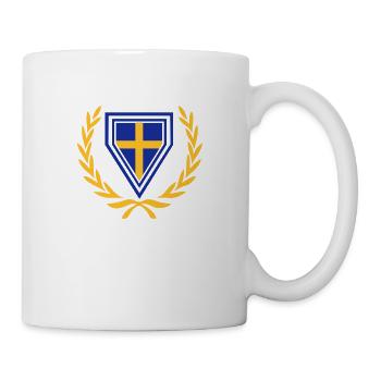 Schweden / Dänemark / Finnland (Wappen & - Tasse - Weiß - Rechts
