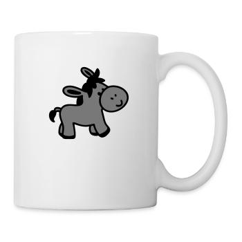 Esel - Tasse - Weiß - Rechts