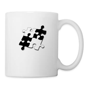Puzzle pieces - Mug - white - Right